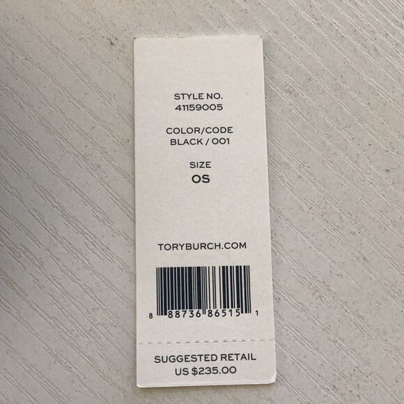 Tory Burch Black Leather Boston Handbag Purse Top Handle W/ Dust Bag - Picture 15 of 15